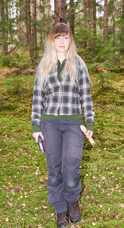 Ida Olsson i skogen