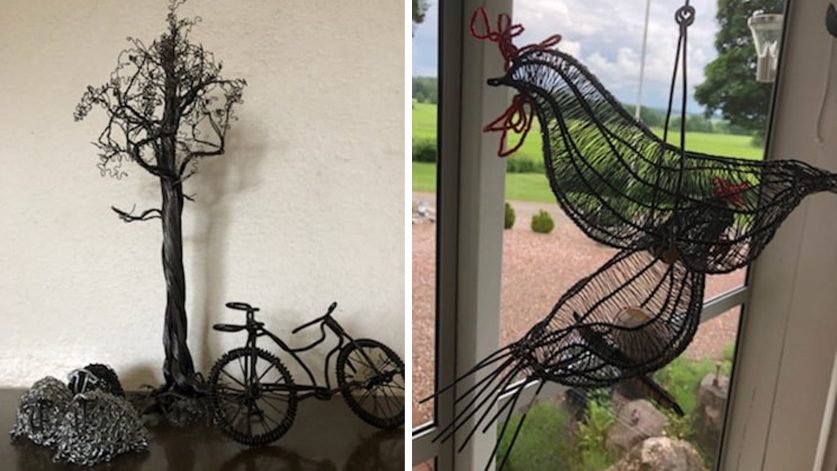 Trådslöjd av Åke Frodin, Köping.