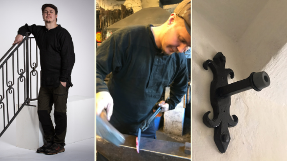 Smeden Fredrik Nordebo är en av Hemslöjdens stipendiater 2021