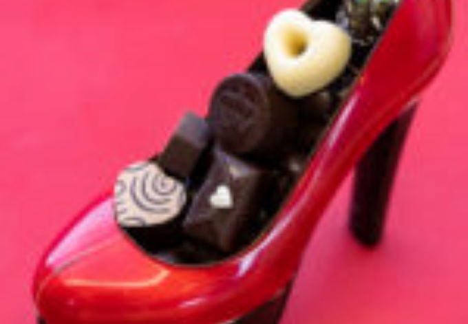 Sko med praliner i