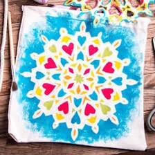 målad mandala