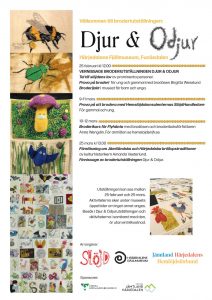 Affisch aktiviteter Djur och odjur Härjedalen