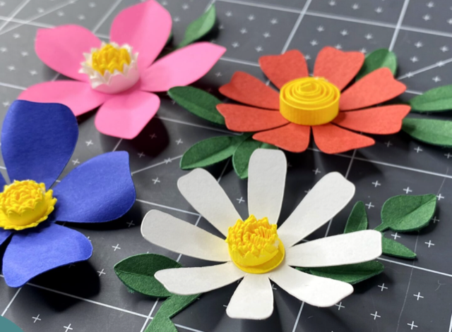 Blommor av papper