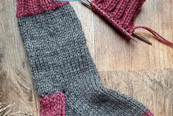 Stickade sockor
